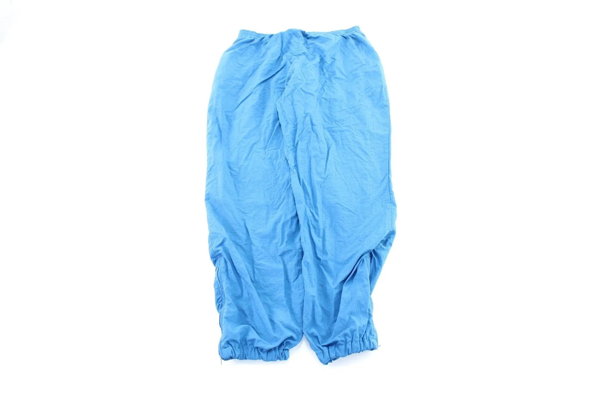 80's Adidas Embroidered Logo Blue Windbreaker Pants