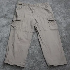 Beverly Hills Polo Club Mens Straight Leg Cargo Pants High Rise Tan Size 40