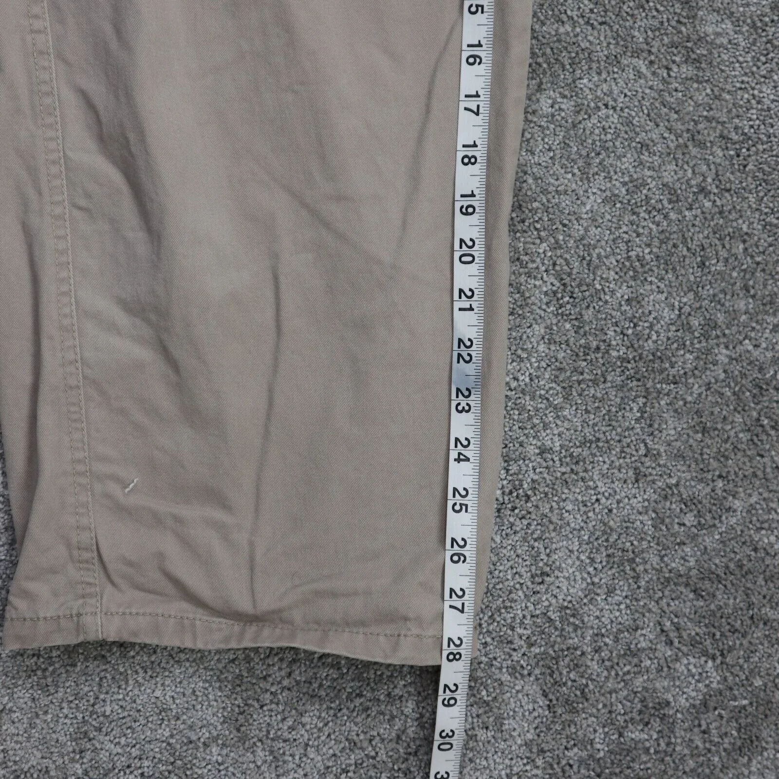 Beverly Hills Polo Club Mens Straight Leg Cargo Pants High Rise Tan Size 40
