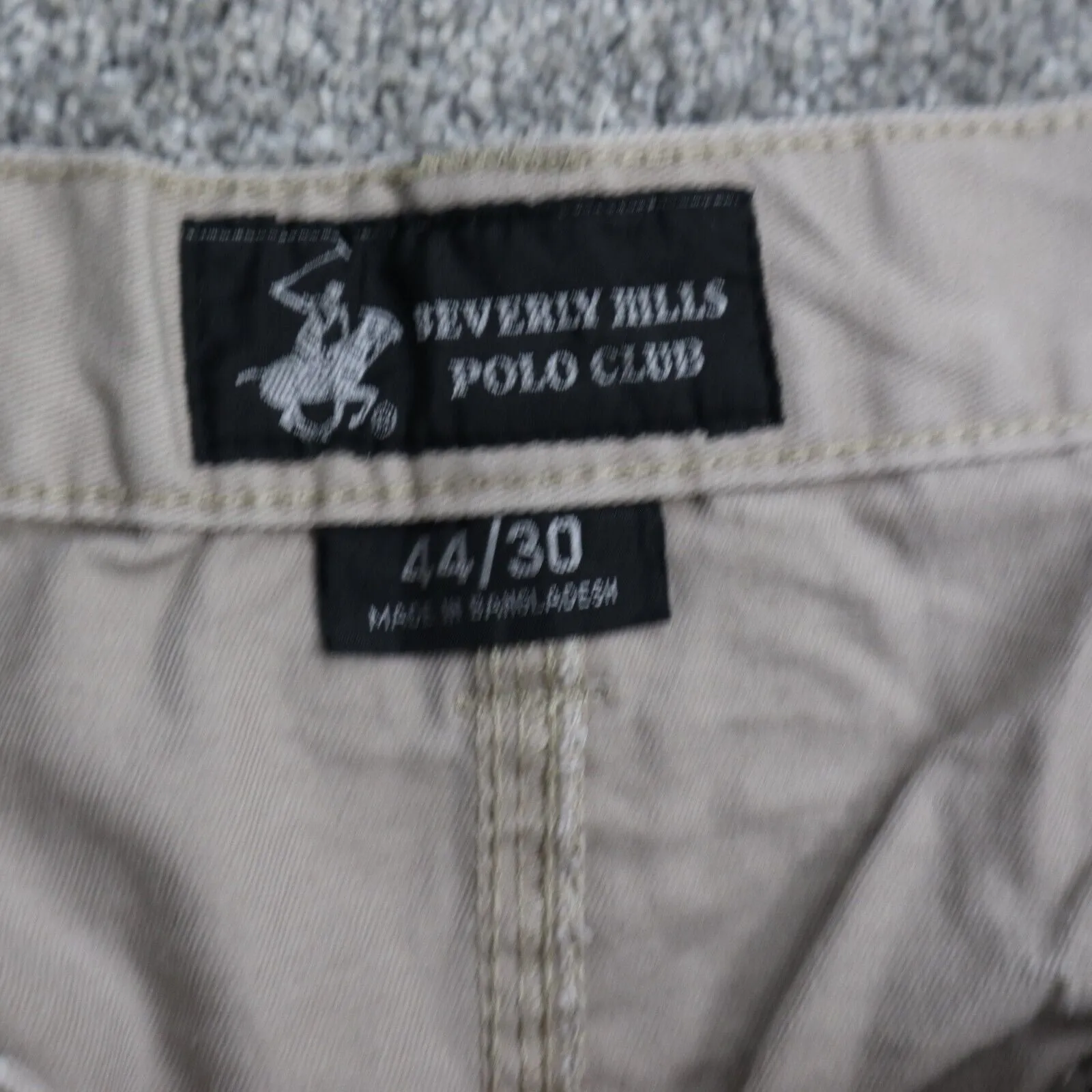 Beverly Hills Polo Club Mens Straight Leg Cargo Pants High Rise Tan Size 40