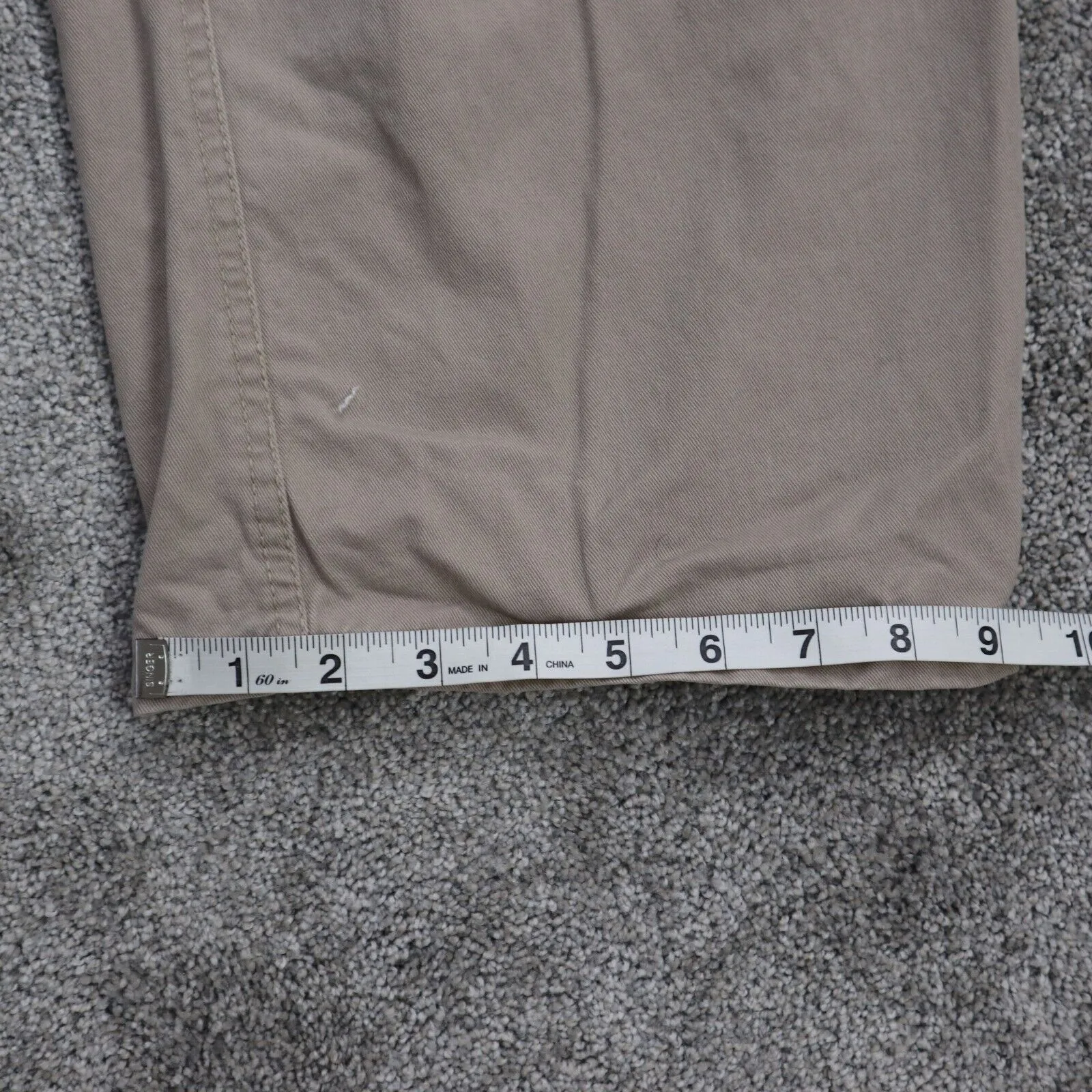 Beverly Hills Polo Club Mens Straight Leg Cargo Pants High Rise Tan Size 40