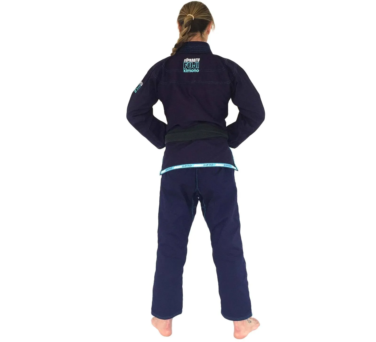 FUJI Suparaito Womens Pearl Weave BJJ Gi - Navy