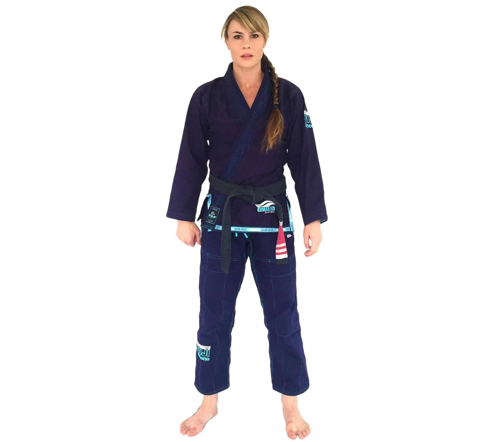 FUJI Suparaito Womens Pearl Weave BJJ Gi - Navy