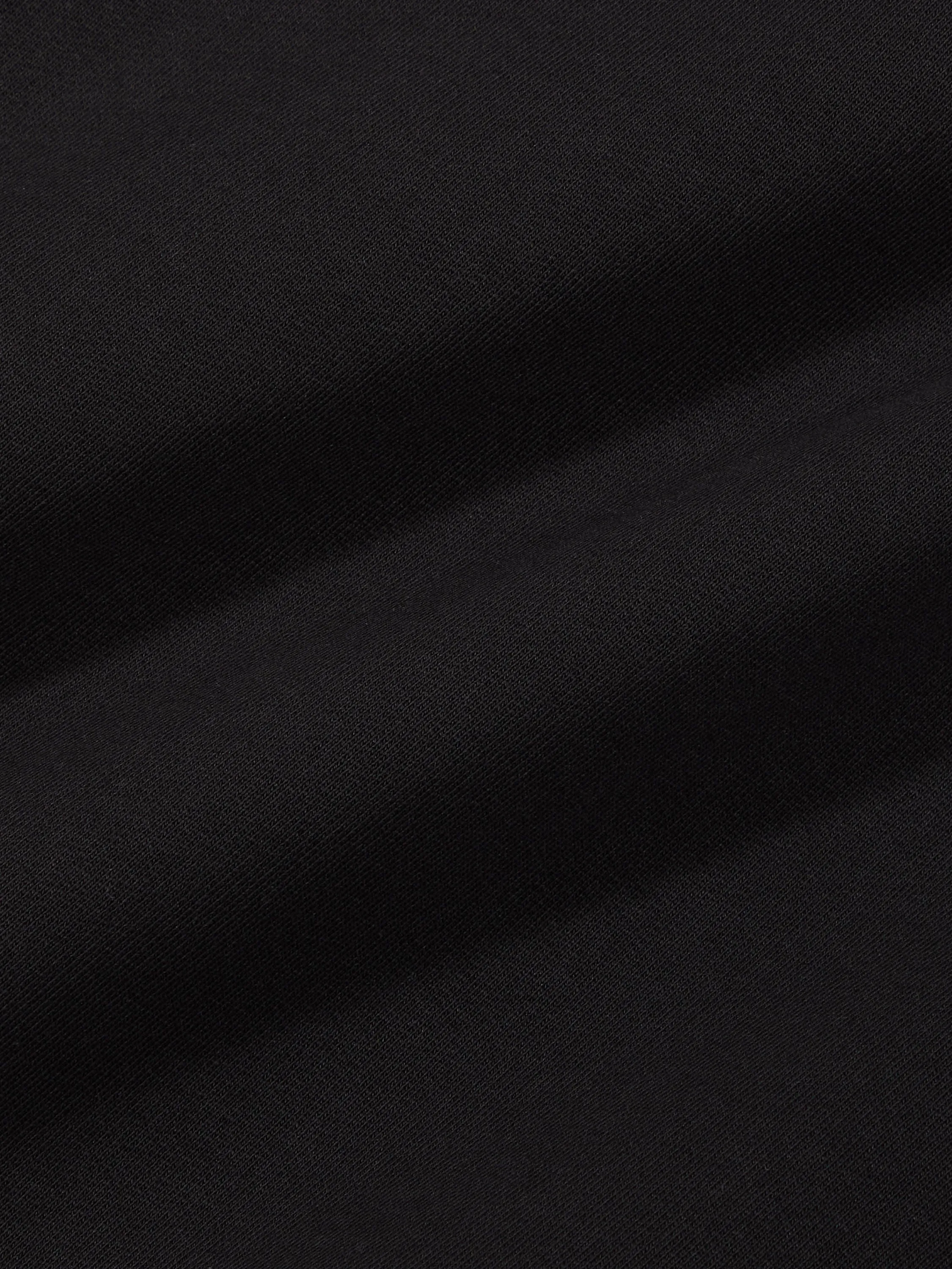 In Conversion Cotton Track Pants—black