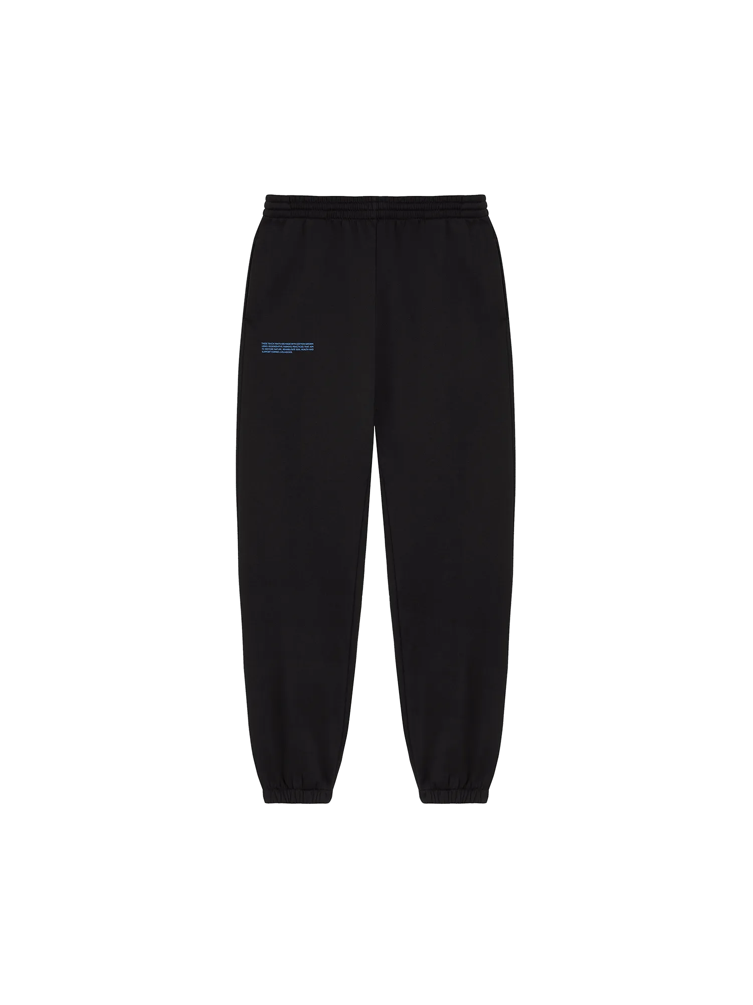 In Conversion Cotton Track Pants—black