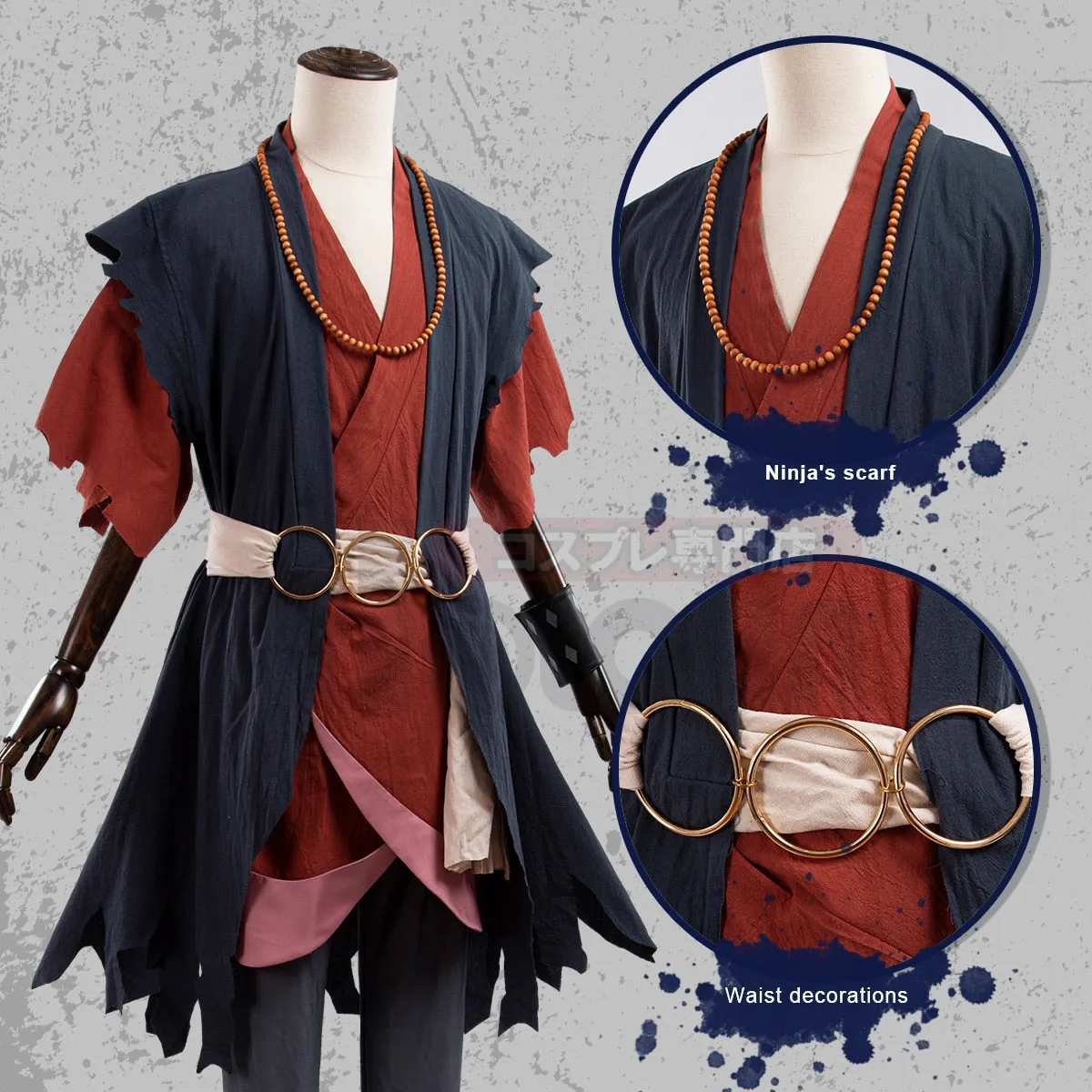 Jigokuraku Hell's & Paradise Aza Chobe Anime Cosplay Costume High Quality