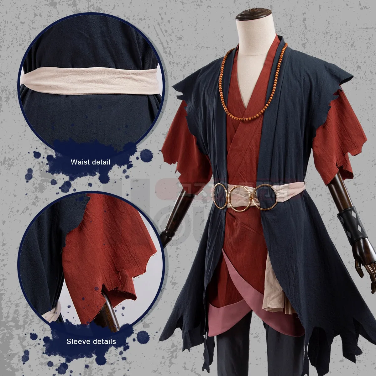 Jigokuraku Hell's & Paradise Aza Chobe Anime Cosplay Costume High Quality