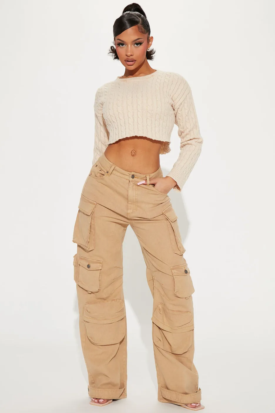 Kylie Stretch Cargo Jeans