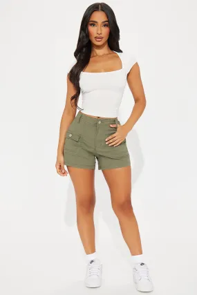 Living On The Edge Ripstop Cargo Short - Olive