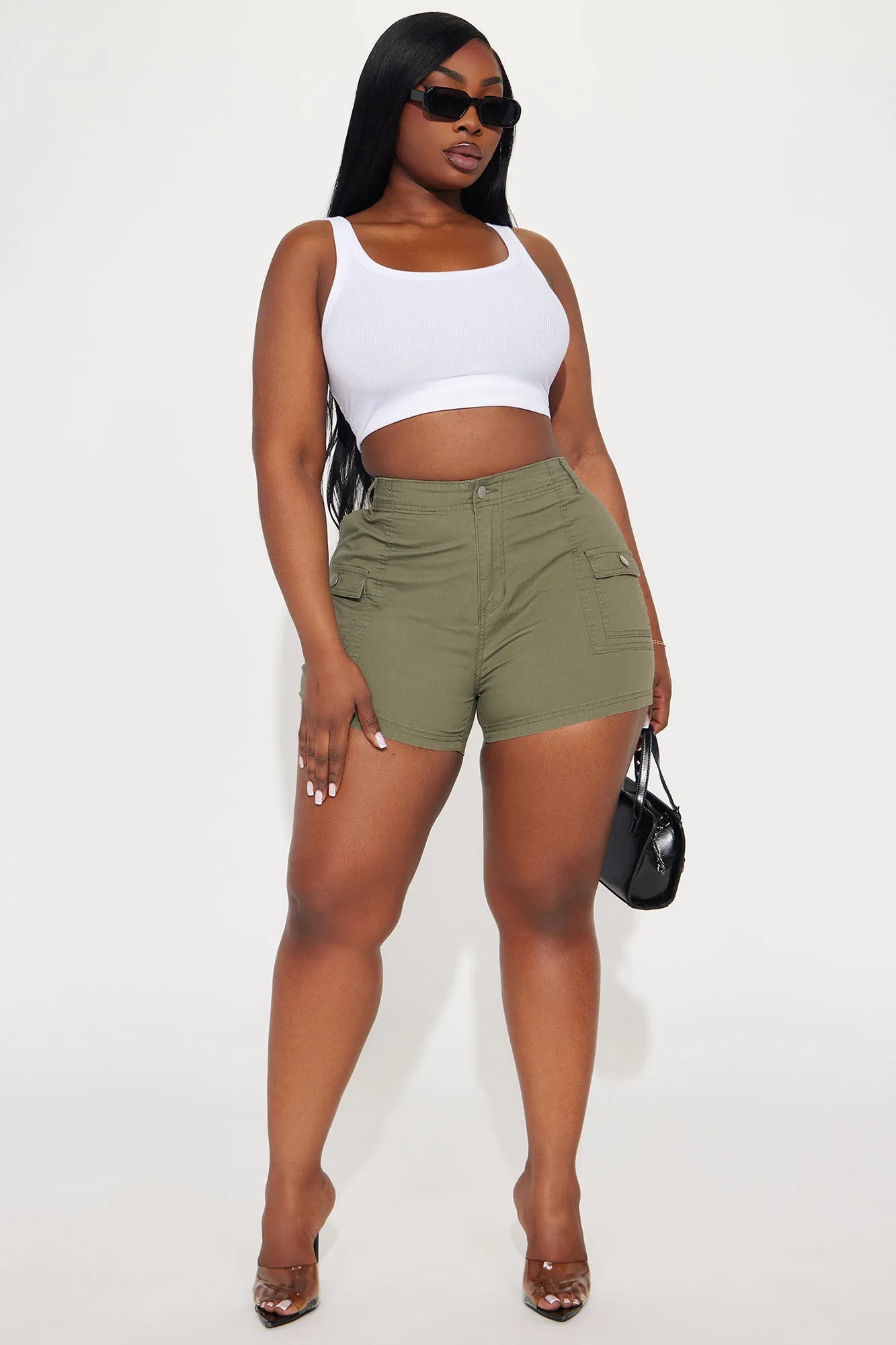 Living On The Edge Ripstop Cargo Short - Olive