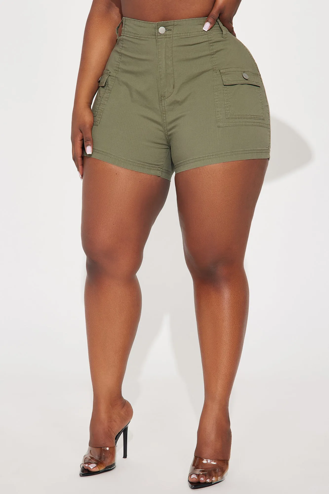 Living On The Edge Ripstop Cargo Short - Olive
