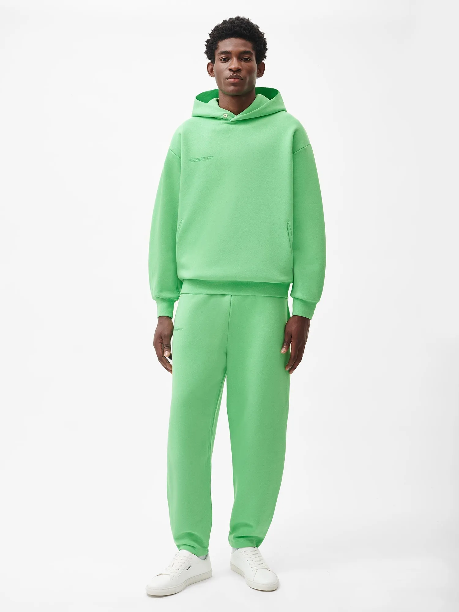Mens Reclaimed Cotton Barrel-Leg Track Pants—reclaim jade