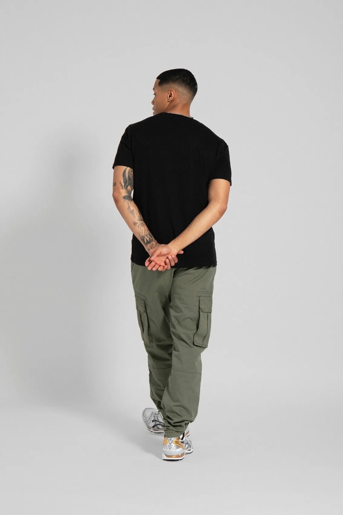 Mens 'SERGEI' Cargo Pants - OLIVE