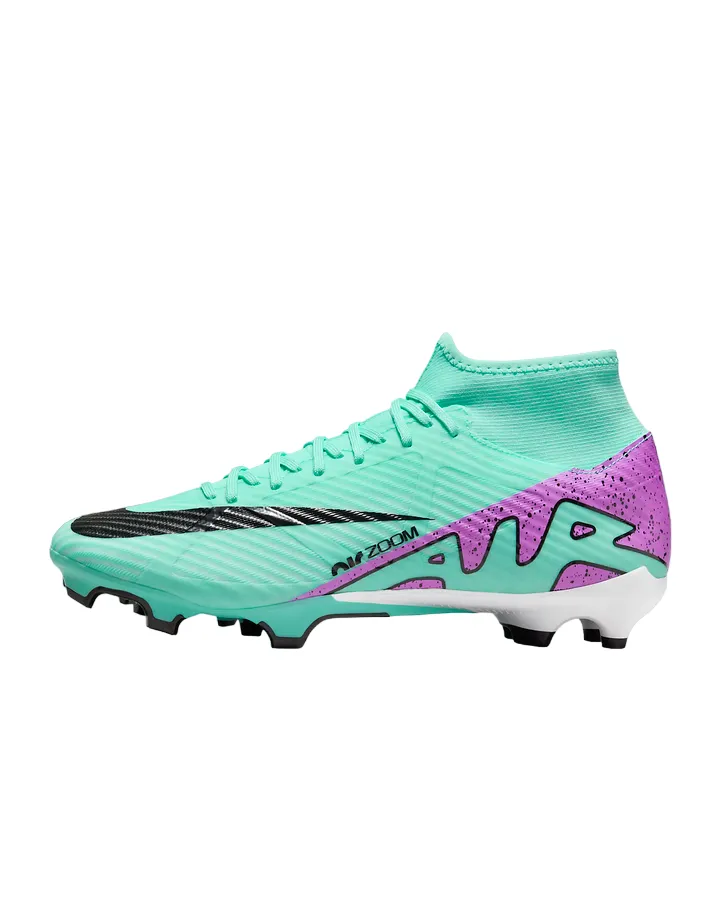 Nike men's football boot Mercurial Superfly 9 Academy DJ5625-300 turquoise fuchsia black