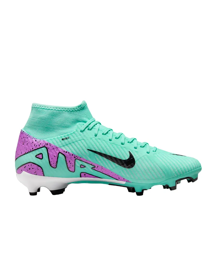 Nike men's football boot Mercurial Superfly 9 Academy DJ5625-300 turquoise fuchsia black