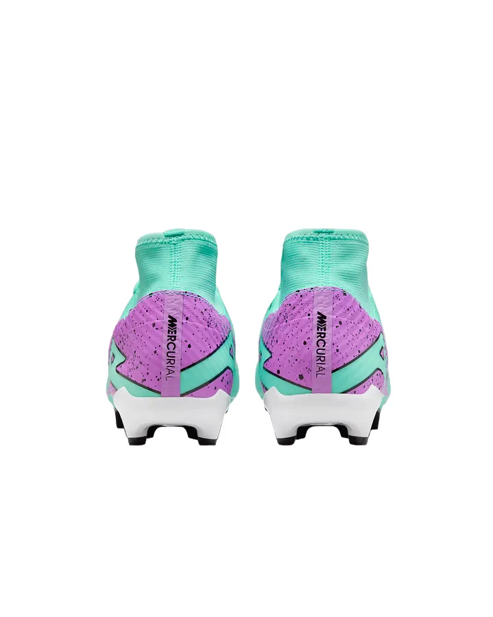Nike men's football boot Mercurial Superfly 9 Academy DJ5625-300 turquoise fuchsia black