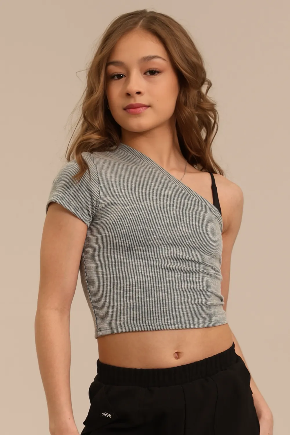 Sand Wash One-Shoulder Tee - Juniper - FINAL SALE