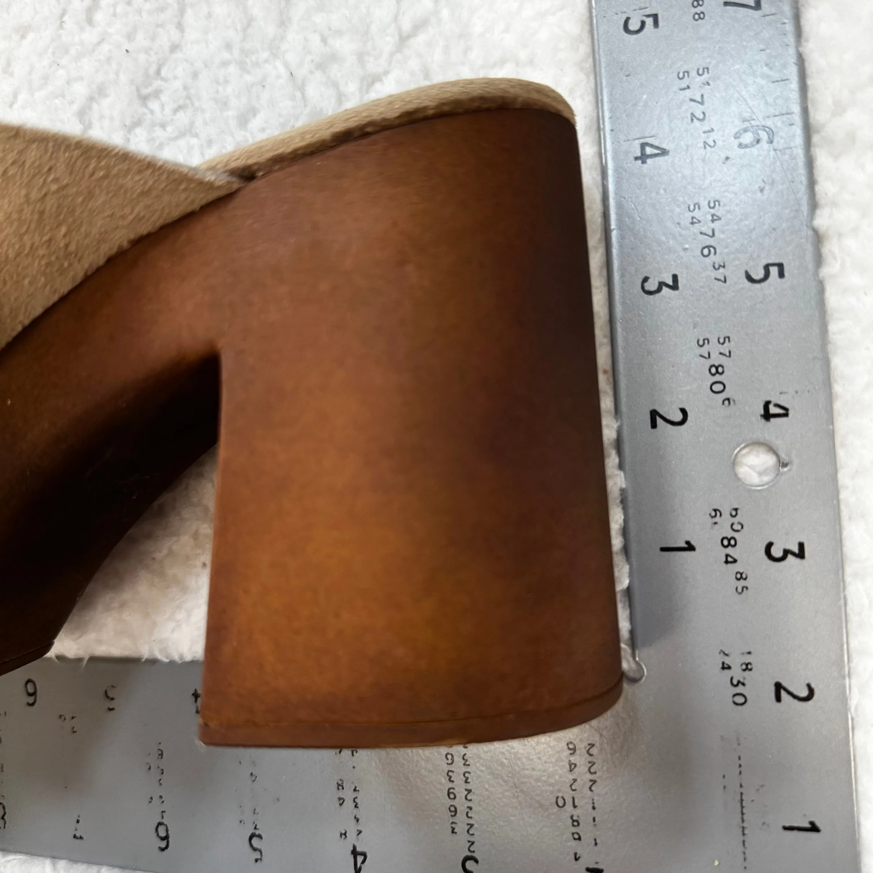 Tan Shoes Heels Block Clothes Mentor, Size 9