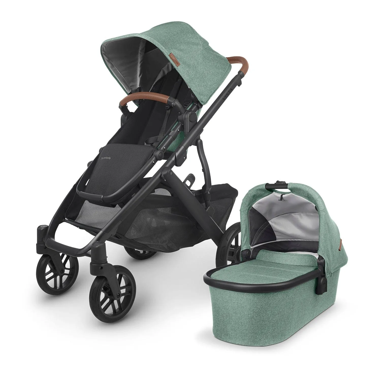 UPPAbaby Vista V2 with Pebble 360 PRO Car Seat and Base - Gwen / Deep Black