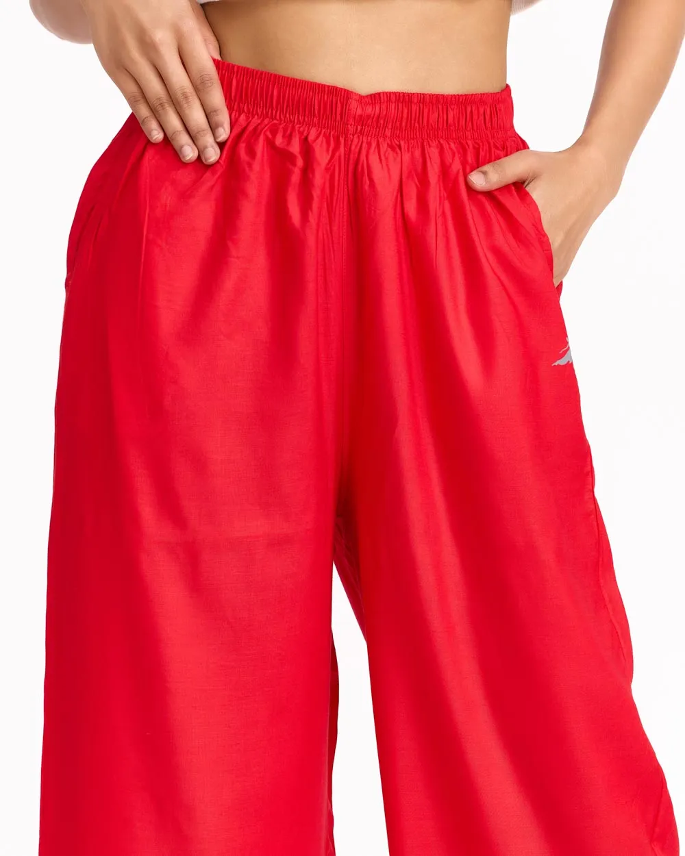 Women Red Palazzos